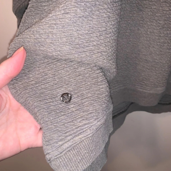 Lululemon Peaceful Moments Pullover Heathered Grey Sage - Picture 8 of 14